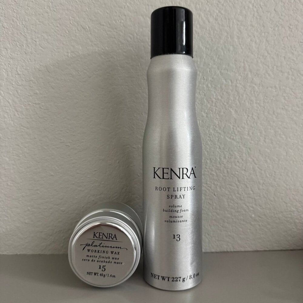 Kenra Root Lifting Spray 13 + Working Wax 15 Styling Bundle